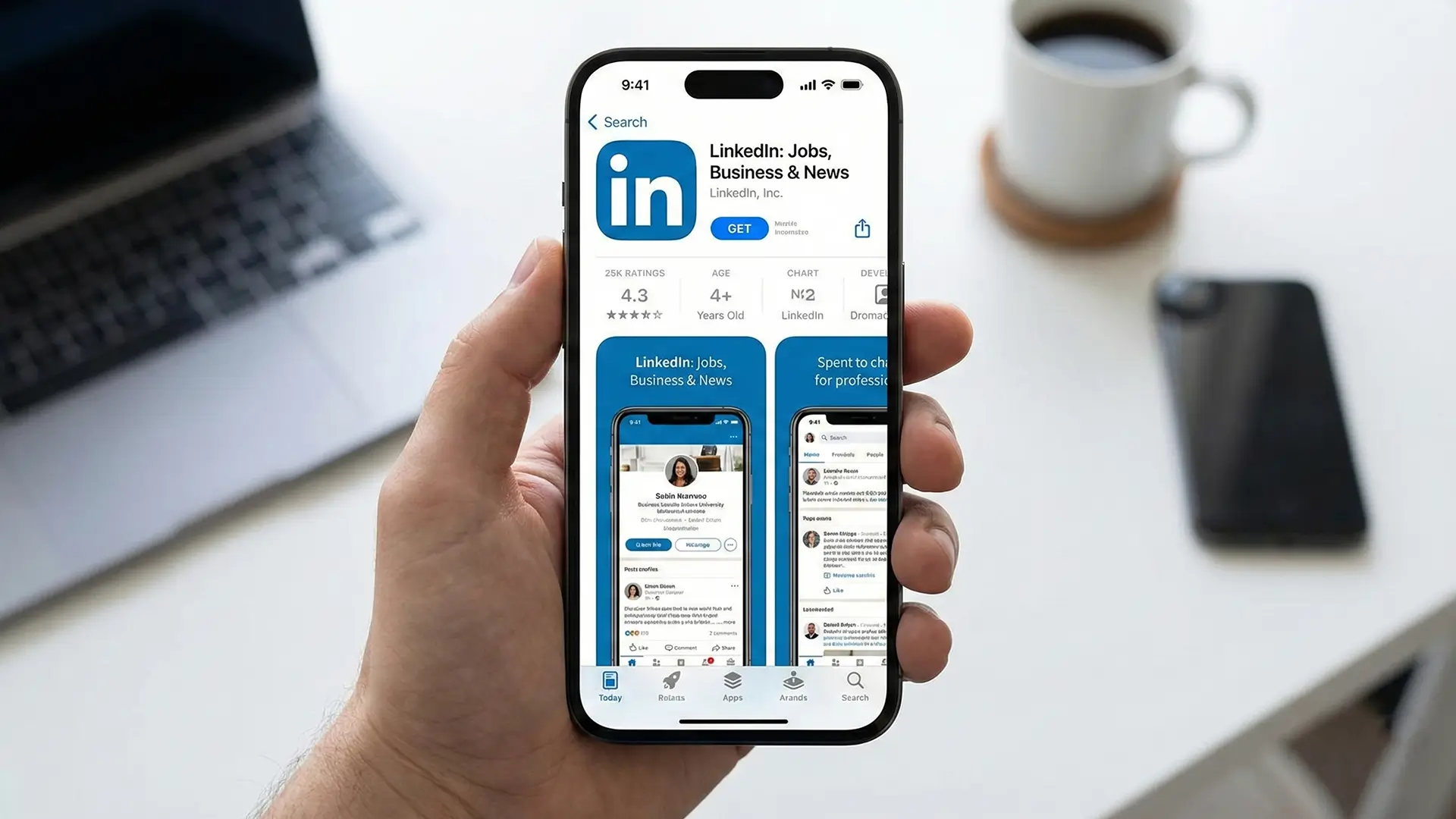 LinkedIn app in Apple App Store