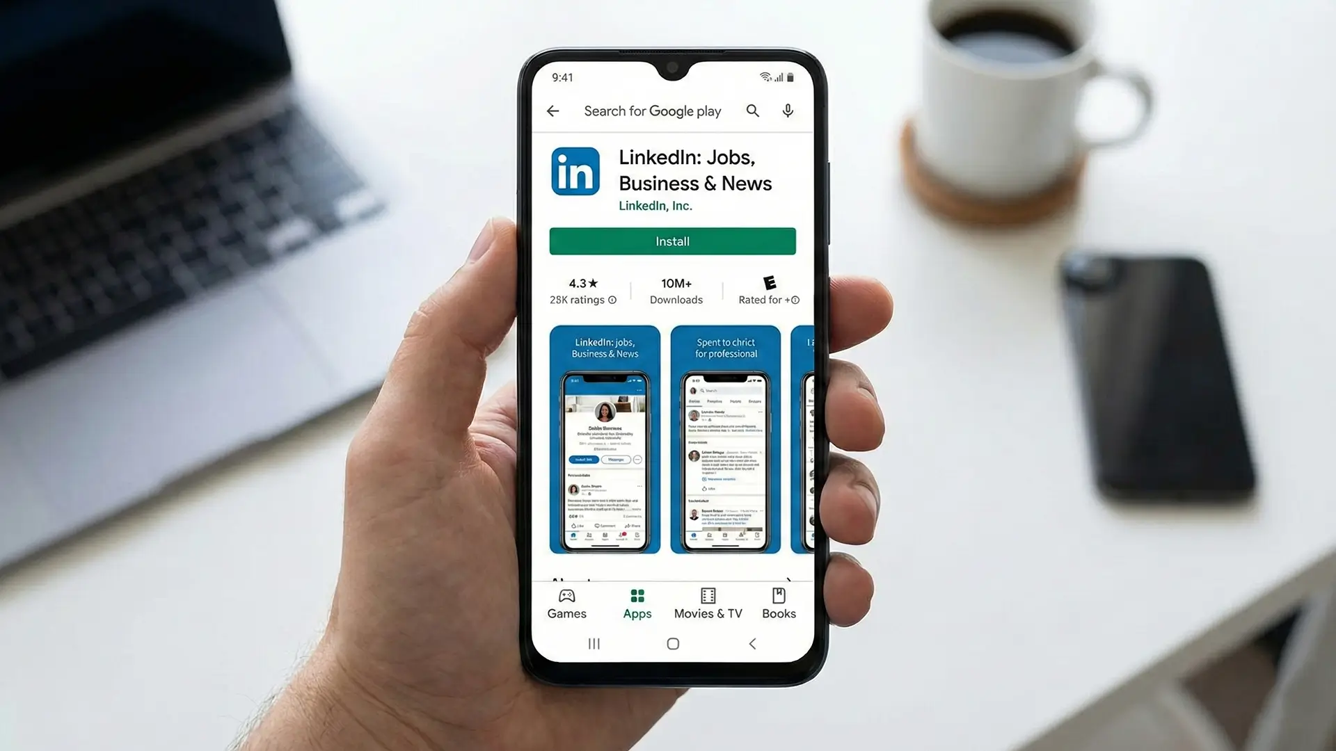 LinkedIn app in Google Play Store