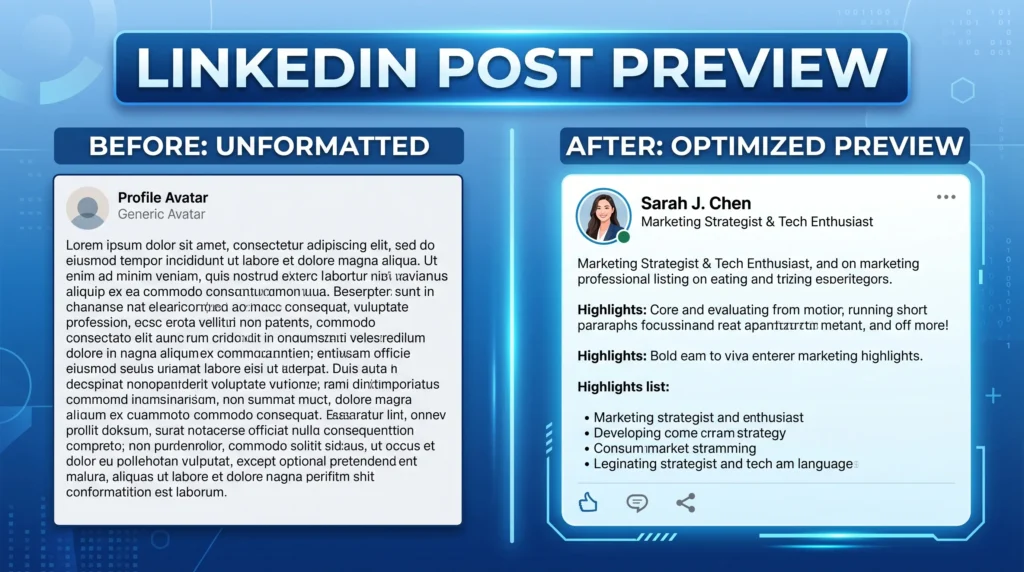 Why formatting matters on LinkedIn